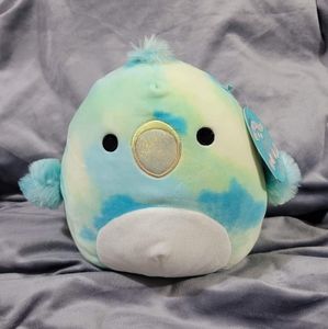8" Omari NWT Tye Dye Bird Kellytoy HTF 2021 Squishmallow Rare New